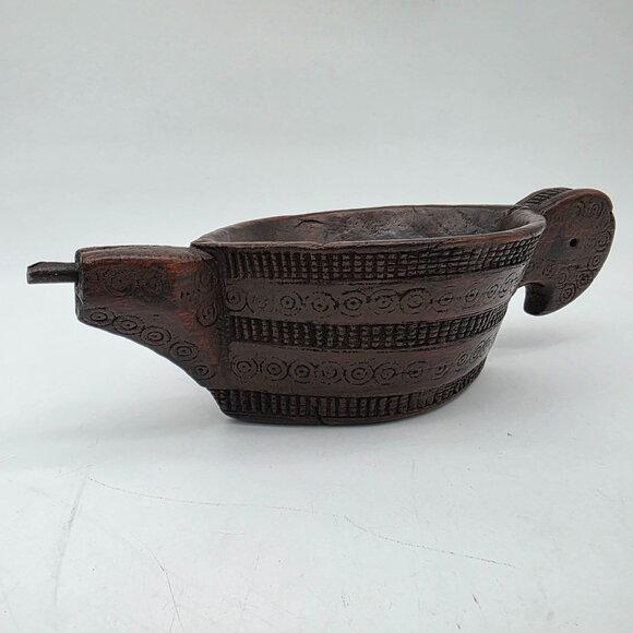 Unbranded Other - Antique Indian Hand Carved Mortar Wooden Designed Grinder Kharal Pot